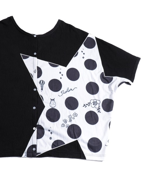 ScoLar（スカラー）の「星柄2WAYスカラージャガードカーディガン（カーディガン/ボレロ・レディース・オフホワイト/ベージュ/ブラック・M）」の15枚目の写真