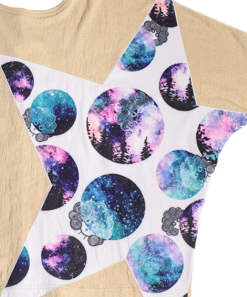 ScoLar（スカラー）の「星柄2WAYスカラージャガードカーディガン（カーディガン/ボレロ・レディース・オフホワイト/ベージュ/ブラック・M）」の22枚目の写真