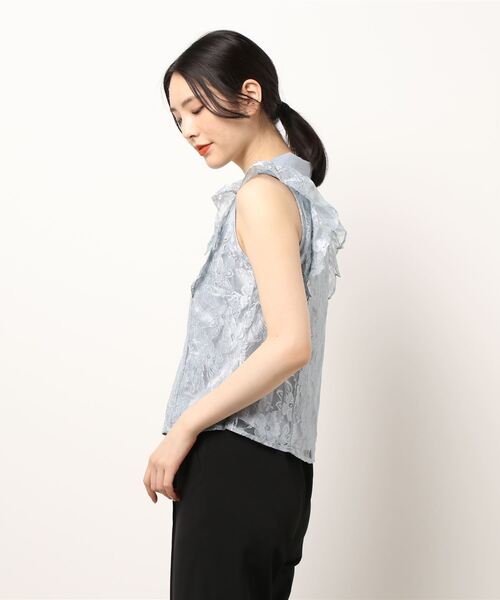 MIIA（ミーア）の「配色レースブラウス（シャツ/ブラウス・レディース・ブラック/オフホワイト/ブルー・FREE）」の11枚目の写真