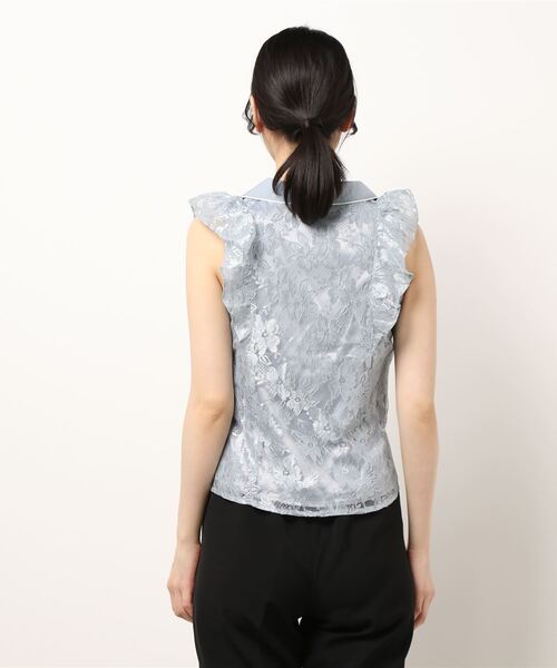 MIIA（ミーア）の「配色レースブラウス（シャツ/ブラウス・レディース・ブラック/オフホワイト/ブルー・FREE）」の7枚目の写真