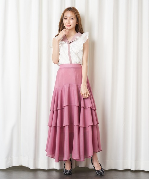 MIIA（ミーア）の「配色レースブラウス（シャツ/ブラウス・レディース・ブラック/オフホワイト/ブルー・FREE）」の9枚目の写真