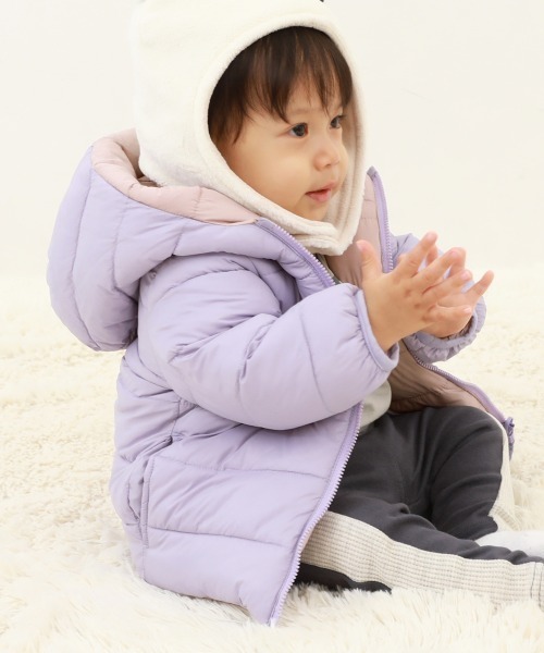 セール】洗える ファイバーダウン ベビー リバーシブルジャケット