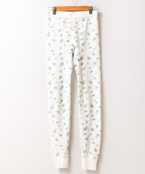 JEMORGAN(ジェーイーモーガン)の「JEMORGAN ワッフルブーケ柄レギンス(パック入)(レギンス/スパッツ・レディース・ホワイト/杢グレー・FREE)」の3枚目の写真