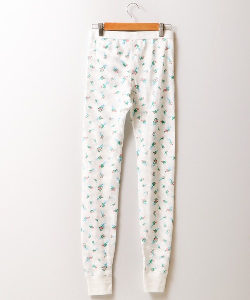 JEMORGAN(ジェーイーモーガン)の「JEMORGAN ワッフルブーケ柄レギンス(パック入)(レギンス/スパッツ・レディース・ホワイト/杢グレー・FREE)」の4枚目の写真