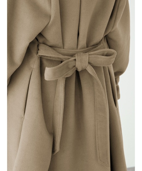 SLURR（スラ―）の「【大きいサイズ】4wayステンカラーコート（ステンカラーコート・レディース・アイボリー/チョコ・L）」の22枚目の写真