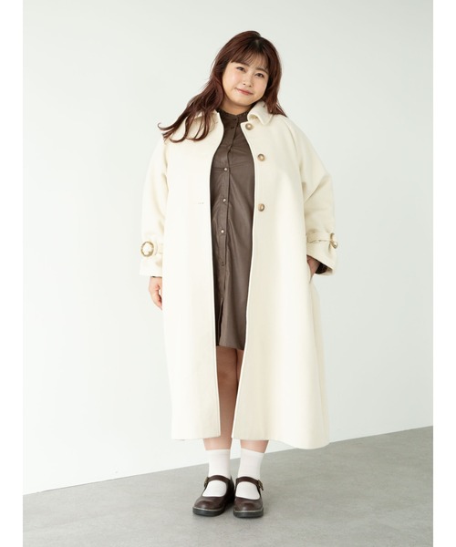 SLURR（スラ―）の「【大きいサイズ】4wayステンカラーコート