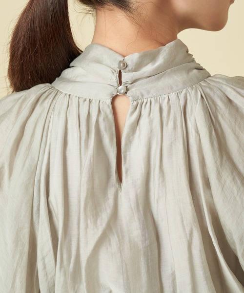 ROYAL PARTY（ロイヤルパーティー）の「シュースリーブリボンブラウス（シャツ/ブラウス・レディース・ブラック/グレー/ピンク・FREE）」の12枚目の写真