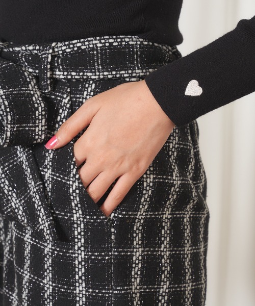 MIIA（ミーア）の「キラキラツィードショートパンツ（その他パンツ・レディース・ブラック/パープル/オフホワイト・FREE）」の13枚目の写真