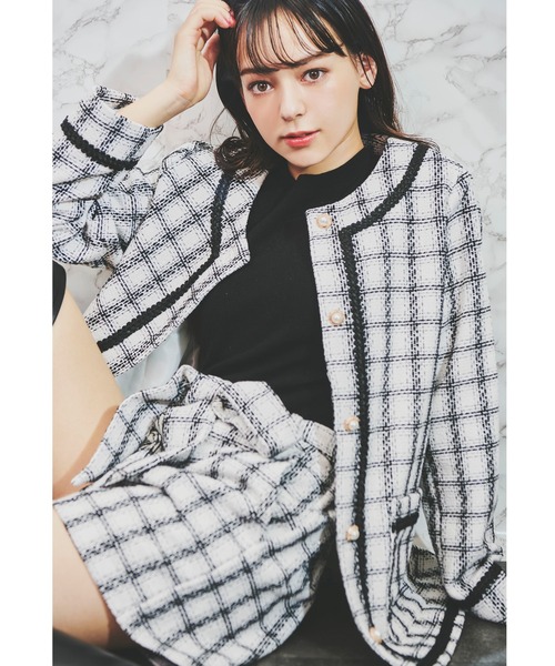 MIIA（ミーア）の「キラキラツィードショートパンツ（その他パンツ・レディース・ブラック/パープル/オフホワイト・FREE）」の16枚目の写真