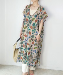 CORNERS | ヴィンテージフラワーパイピングカフタンワンピース(ワンピース)