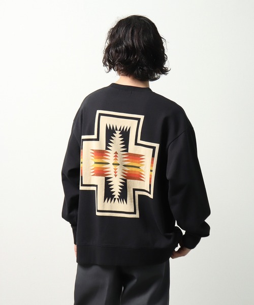 PENDLETON（ペンドルトン）の「【 PENDLETON / ペンドルトン 】 UNISEX SWEAT ユニセックス バックプリント スウェット MNY（スウェット・メンズ・ブラック/ベージュ/グレイッシュベージュ・M/L/XL）」の4枚目の写真