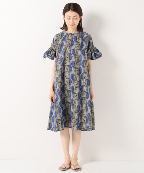 IENA（イエナ）の「エミカルミニワンピース◆（ワンピース・レディース・カーキ/ブルー系その他・38/36）」の7枚目の写真