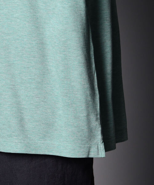 NOLLEY'S goodman(ノーリーズグッドマン)の「カノコ バンドカラー ビッグシルエット シャツ(Tシャツ/カットソー・メンズ・ピンク/インディゴブルー/グリーン・MEDIUM/LARGE/X-LARGE/SMALL)」の9枚目の写真