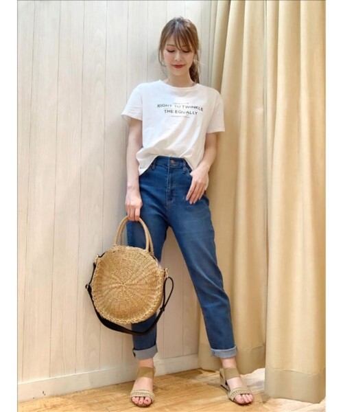 SHOO・LA・RUE（シューラルー）の「◆【S-3L/標準丈/3Dスキャン】スラウチーテーパードパンツ（その他パンツ・レディース・ダークネイビー/ベージュ/ブルー/オリーブ/サンドベージュ/ブラック・02/04/05/03/01）」の20枚目の写真
