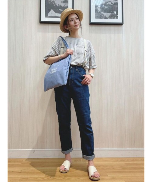 SHOO・LA・RUE（シューラルー）の「◆【S-3L/標準丈/3Dスキャン】スラウチーテーパードパンツ（その他パンツ・レディース・ダークネイビー/ベージュ/ブルー/オリーブ/サンドベージュ/ブラック・02/04/05/03/01）」の21枚目の写真