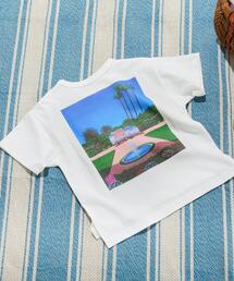 coen（コーエン）の「【coen キッズ/ジュニア】永井博×coen コラボTシャツ（Tシャツ/カットソー・キッズ）」