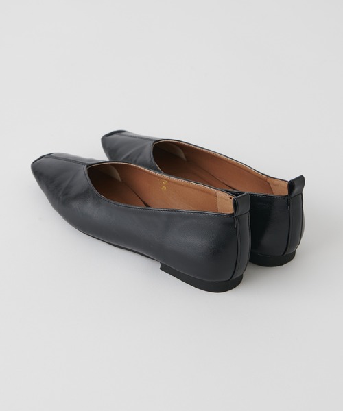 un dix cors（アンディコール）の「mionotis(ミオノティス)　スクエアトゥフラットパンプス（パンプス・レディース・ブラウン/ブラック/ホワイト系その他・37/36/38）」の12枚目の写真