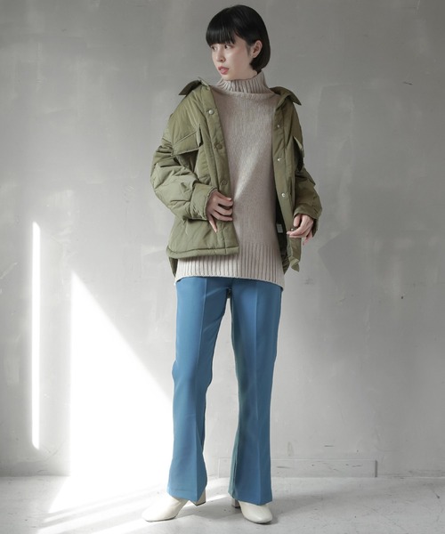 SPINNS（スピンズ）の「フェイクレザー ストレッチショートヒールブーツ（ブーツ・レディース・ホワイト/ブラック/ベージュ/アイボリー・LL/M/L）」の18枚目の写真