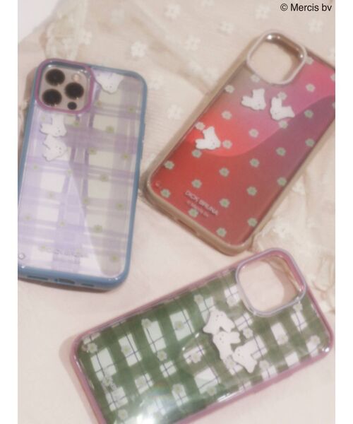 merry jenny（メリージェニー）の「【12】お花のぷかぷか iPhone case（スマホケース/カバー・レディース・ブルー・FREE）」の2枚目の写真