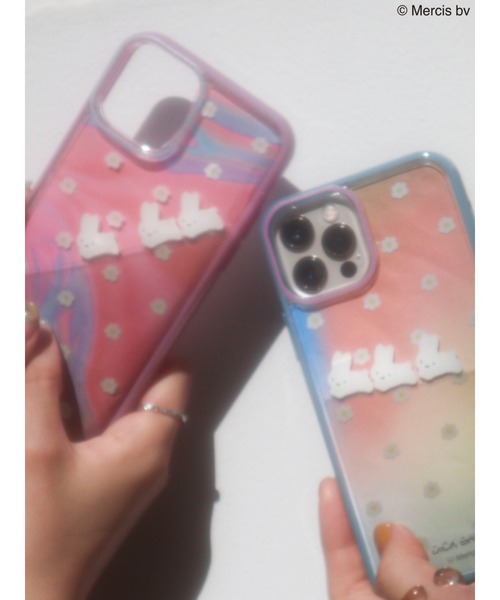 merry jenny（メリージェニー）の「【12】お花のぷかぷか iPhone case（スマホケース/カバー・レディース・ブルー・FREE）」の11枚目の写真