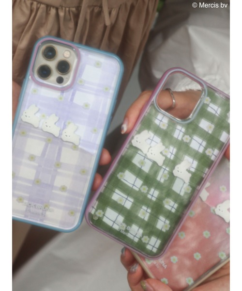 merry jenny（メリージェニー）の「【12】お花のぷかぷか iPhone case（スマホケース/カバー・レディース・ブルー・FREE）」の14枚目の写真