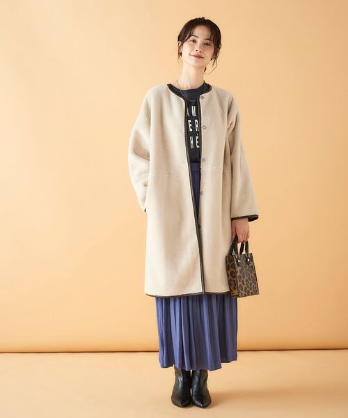 le.coeur blanc(ルクールブラン)の「カッセンシャンブレーティアードスカート(スカート・レディース・ベージュ/ブルー/ダークグレー・38)」の15枚目の写真