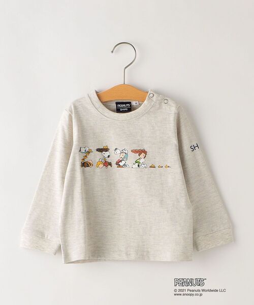 セール Ships Kids スヌーピー 長袖 Tee 80 90cm Tシャツ カットソー Ships シップス のファッション通販 Zozotown