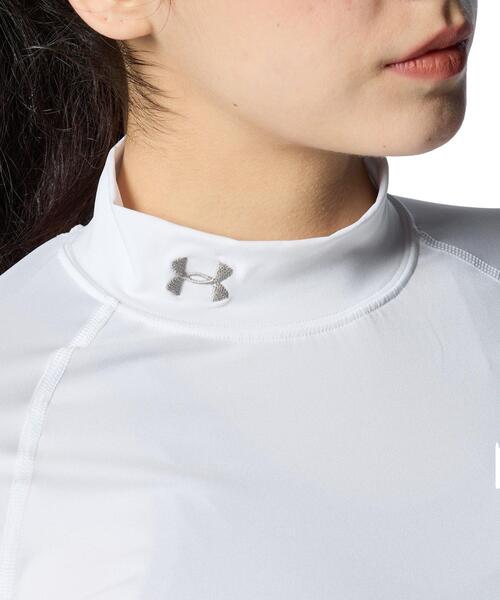 UNDER ARMOUR(アンダーアーマー)の「UAヒートギア コンプレッション モック シャツ(トレーニング/レディース)(Tシャツ/カットソー・レディース・ホワイト/ブラック・M/L/XL/S)」の13枚目の写真