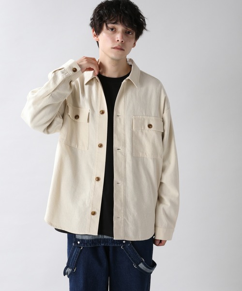 RAGEBLUE(レイジブルー)の「<USAコットン使用>ツイルCPOシャツ/ジャケット/203132(シャツ/ブラウス・メンズ・ホワイト/パープル/オリーブ・MEDIUM/LARGE)」の13枚目の写真