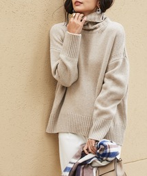 RIVE DROITE | シンプルだけど、一枚で様になる　ラムウールハイネックニット(ニット/セーター)