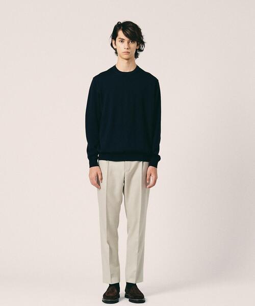 UNITED ARROWS(ユナイテッドアローズ)の「<UNITED ARROWS> ハイゲージ クルーネック ニット(ニット/セーター・メンズ・ブラック/ネイビー/ダークグレー/ナチュラル/ライラック・S/M/L/XL)」の16枚目の写真