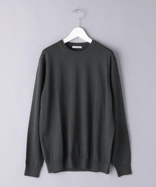 UNITED ARROWS(ユナイテッドアローズ)の「<UNITED ARROWS> ハイゲージ クルーネック ニット(ニット/セーター・メンズ・ブラック/ネイビー/ダークグレー/ナチュラル/ライラック・S/M/L/XL)」の21枚目の写真