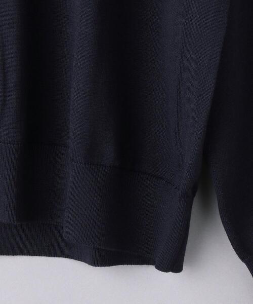 UNITED ARROWS(ユナイテッドアローズ)の「<UNITED ARROWS> ハイゲージ クルーネック ニット(ニット/セーター・メンズ・ブラック/ネイビー/ダークグレー/ナチュラル/ライラック・S/M/L/XL)」の22枚目の写真