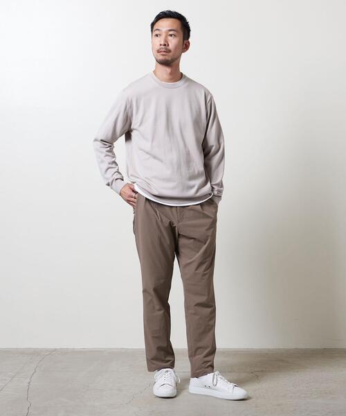 UNITED ARROWS(ユナイテッドアローズ)の「<UNITED ARROWS> ハイゲージ クルーネック ニット(ニット/セーター・メンズ・ブラック/ネイビー/ダークグレー/ナチュラル/ライラック・S/M/L/XL)」の9枚目の写真