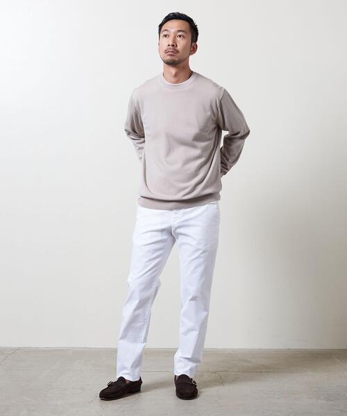 UNITED ARROWS(ユナイテッドアローズ)の「<UNITED ARROWS> ハイゲージ クルーネック ニット(ニット/セーター・メンズ・ブラック/ネイビー/ダークグレー/ナチュラル/ライラック・S/M/L/XL)」の14枚目の写真