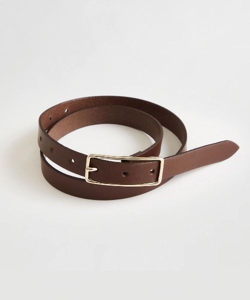 THE SHINZONE（ザ　シンゾーン）の「SLENDER LEATHER BELT（ベルト・レディース・ブラック/ブラウン・FREE）」の2枚目の写真