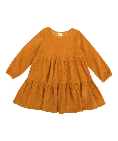 Bee des Bee（ビーデスビー）の「コーデュロイ風 ティアードワンピース（ワンピース・キッズ・ラベンダー/チャコール/ブラウン/ブラック/テラコッタ/ブルー系その他/ライトグレー/セージグリーン/オレンジ系/ブルー系その他2/ミント/ベージュ/ピンク系/グリーン系その他/ピンク系1/パープル/ピンクベージュ/ピンク系3/アイボリー/パープル系その他/ライトブルー/ブルー系その他3・140cm/110cm/100cm/130cm/120cm/150cm）」の22枚目の写真