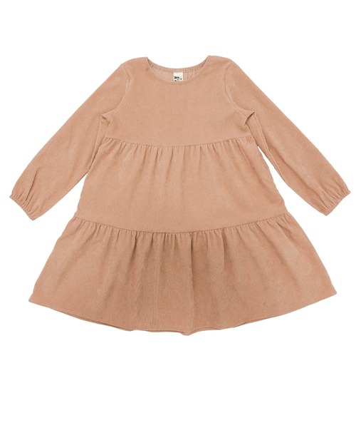 Bee des Bee（ビーデスビー）の「コーデュロイ風 ティアードワンピース（ワンピース・キッズ・ラベンダー/チャコール/ブラウン/ブラック/テラコッタ/ブルー系その他/ライトグレー/セージグリーン/オレンジ系/ブルー系その他2/ミント/ベージュ/ピンク系/グリーン系その他/ピンク系1/パープル/ピンクベージュ/ピンク系3/アイボリー/パープル系その他/ライトブルー/ブルー系その他3・140cm/110cm/100cm/130cm/120cm/150cm）」の18枚目の写真