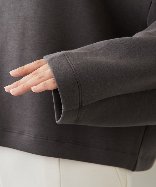 Whim Gazette（ウィムガゼット）の「【THE PAUSE】ダンボールZIPプルオーバー（Tシャツ/カットソー・レディース・ネイビー/グレー/ホワイト系その他・FREE）」の17枚目の写真