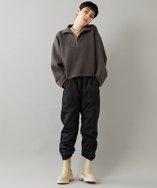 Whim Gazette（ウィムガゼット）の「【THE PAUSE】ダンボールZIPプルオーバー（Tシャツ/カットソー・レディース・ネイビー/グレー/ホワイト系その他・FREE）」の21枚目の写真