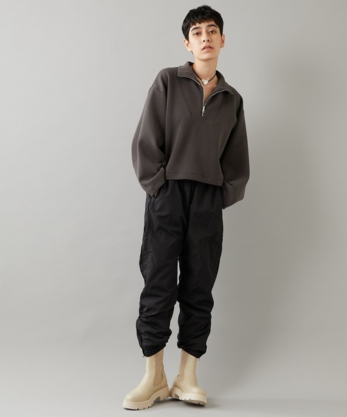 Whim Gazette（ウィムガゼット）の「【THE PAUSE】ダンボールZIPプルオーバー（Tシャツ/カットソー・レディース・ネイビー/グレー/ホワイト系その他・FREE）」の15枚目の写真