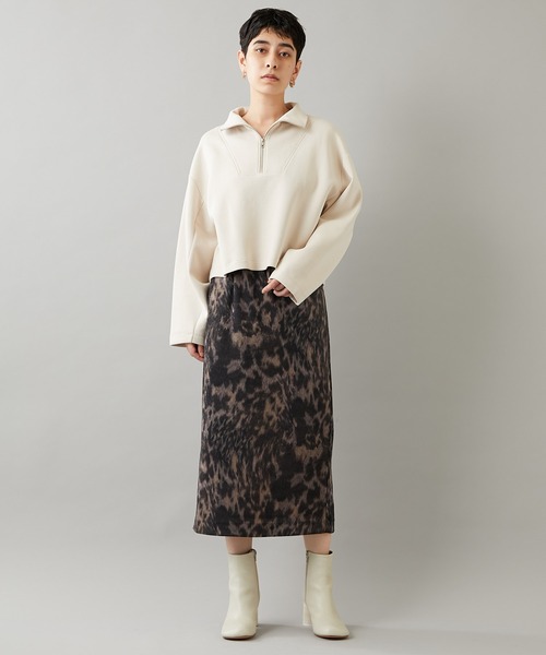 Whim Gazette（ウィムガゼット）の「【THE PAUSE】ダンボールZIPプルオーバー（Tシャツ/カットソー・レディース・ネイビー/グレー/ホワイト系その他・FREE）」の13枚目の写真