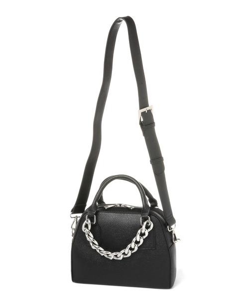 PAGEBOY（ページボーイ）の「チェーンミニボストンバッグ（ショルダーバッグ・レディース・ブラック/オフホワイト/グリーン/シルバー/ブルー・FREE）」の7枚目の写真