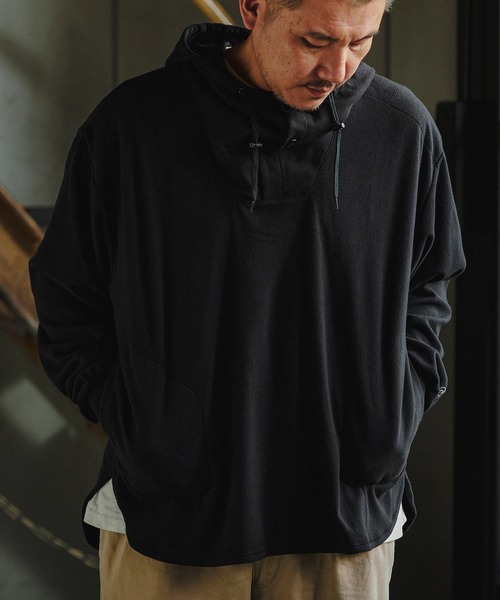 GORDON MILLER(ゴードンミラー)の「GORDON MILLER(ゴードンミラー) MICRO FLEECE ANORAK ( マイクロフリースアノラック)(2colors)(Men's)(21A-GM013)(パーカー・メンズ・ブラック/タン・M/L)」の22枚目の写真