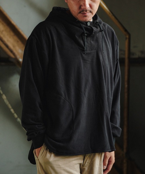 GORDON MILLER(ゴードンミラー)の「GORDON MILLER(ゴードンミラー) MICRO FLEECE ANORAK ( マイクロフリースアノラック)(2colors)(Men's)(21A-GM013)(パーカー・メンズ・ブラック/タン・M/L)」の21枚目の写真