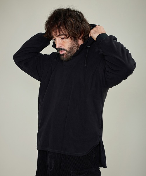 GORDON MILLER(ゴードンミラー)の「GORDON MILLER(ゴードンミラー) MICRO FLEECE ANORAK ( マイクロフリースアノラック)(2colors)(Men's)(21A-GM013)(パーカー・メンズ・ブラック/タン・M/L)」の13枚目の写真