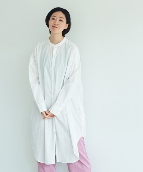 note et silence （ノートエシロンス）の「◇【AMB100貨】タイプライター バックスリットシャツ（シャツ/ブラウス・レディース・ホワイト・FREE）」の7枚目の写真