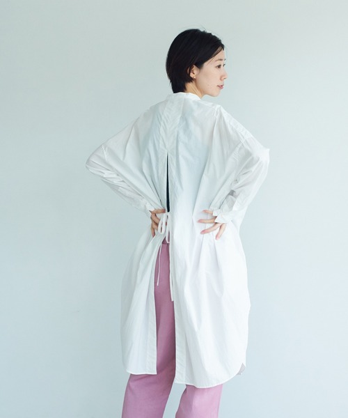 note et silence （ノートエシロンス）の「◇【AMB100貨】タイプライター バックスリットシャツ（シャツ/ブラウス・レディース・ホワイト・FREE）」の4枚目の写真