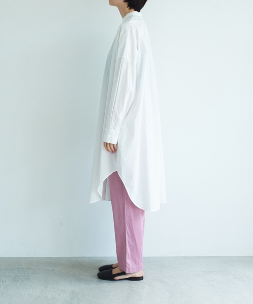 note et silence （ノートエシロンス）の「◇【AMB100貨】タイプライター バックスリットシャツ（シャツ/ブラウス・レディース・ホワイト・FREE）」の8枚目の写真