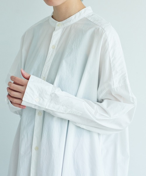 note et silence （ノートエシロンス）の「◇【AMB100貨】タイプライター バックスリットシャツ（シャツ/ブラウス・レディース・ホワイト・FREE）」の5枚目の写真